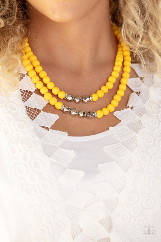 Summer Splash - Yellow Necklace / Dip and Dive - Yellow Bracelet ( NEW )