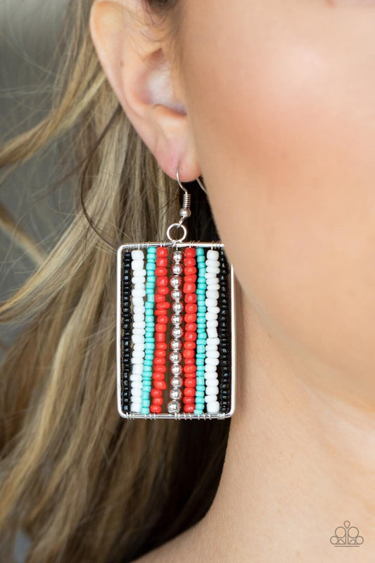 Beadwork Wonder - Red Earrings (K7)