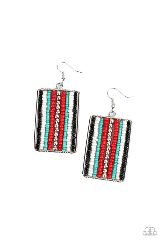 Beadwork Wonder - Red Earrings (K7)