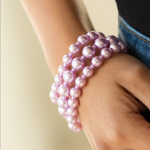Total Pearl-fection Purple Bracelet