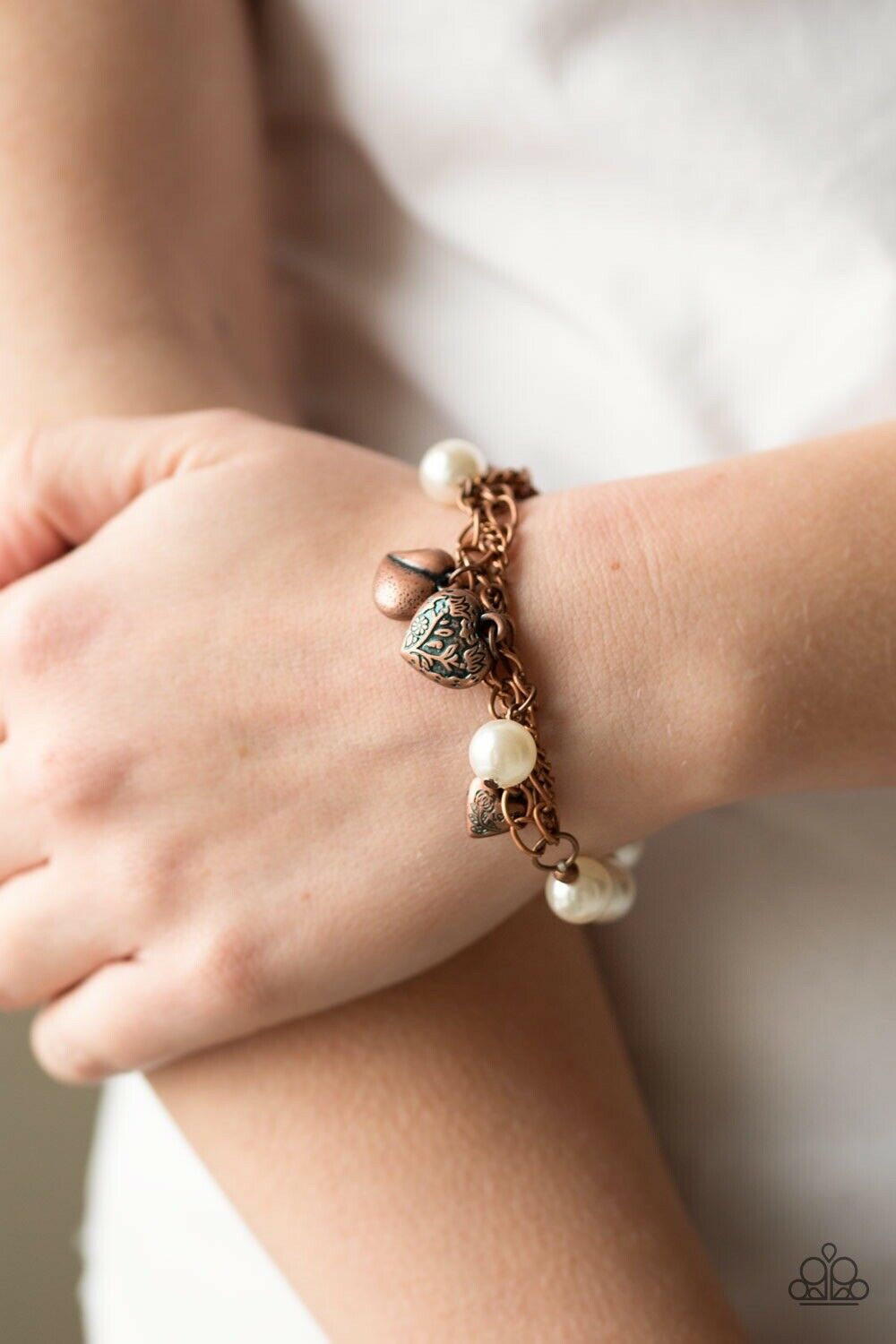 More Amour Copper Chain Stretch Bracelet (B Bin #1 )