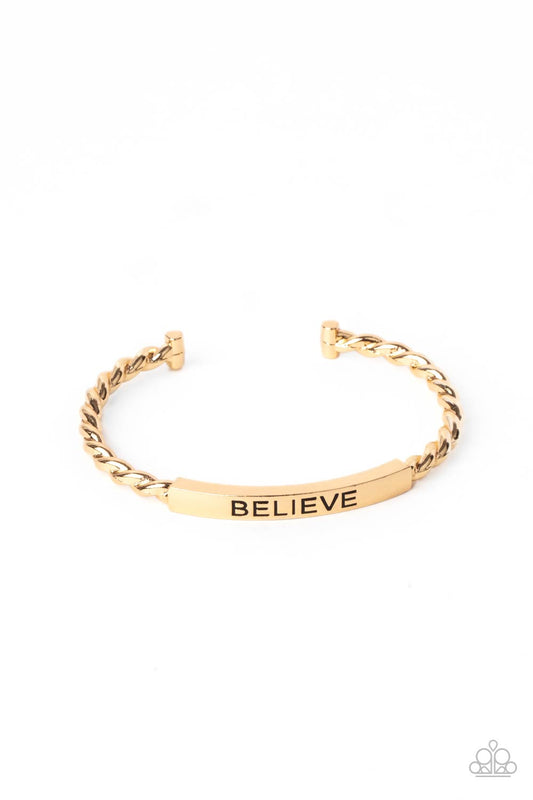 Keep Calm and Believe - Gold ( 1137 )